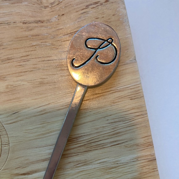 Indigo Monogrammed Cheese Board - Picture 3 of 5